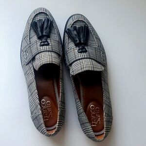 Franco Sarto Brody Plaid Platform Loafer Size 7